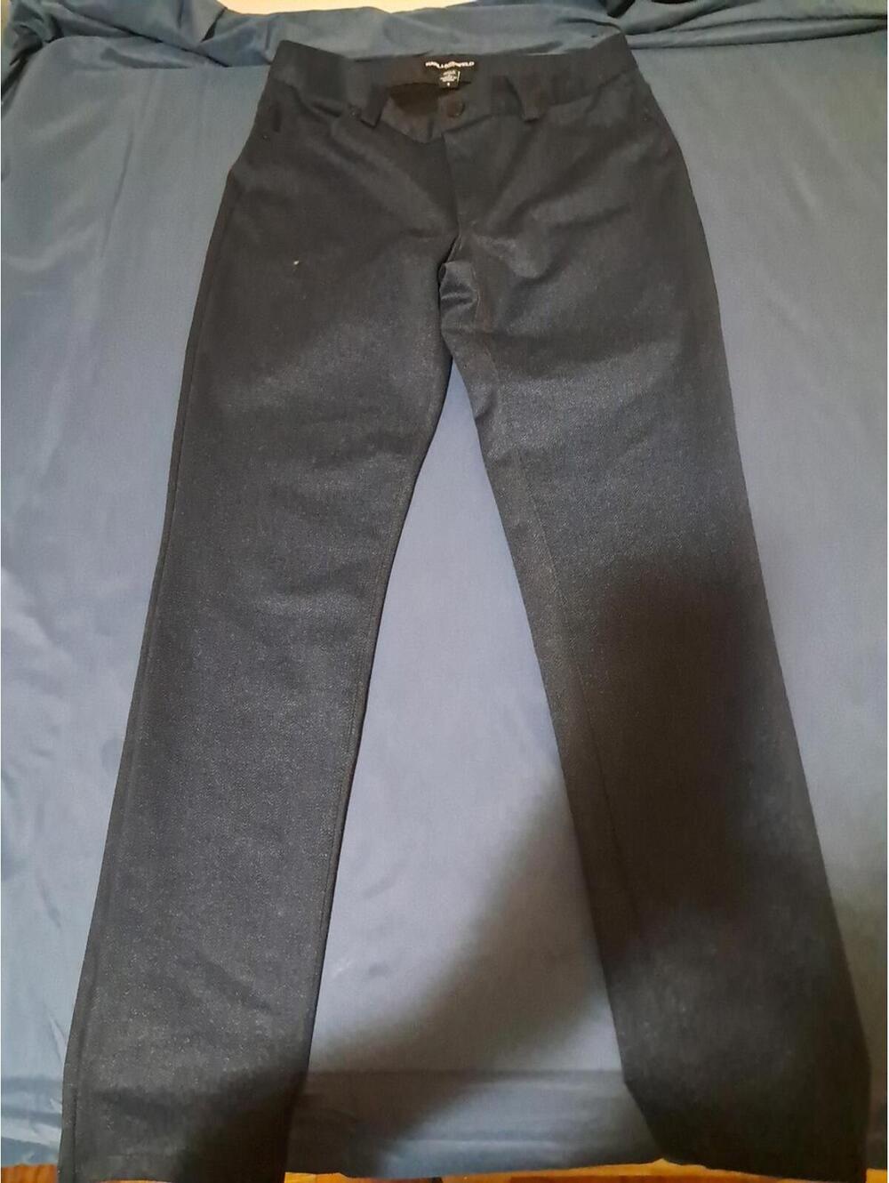 Karl Lagerfeld Paris Size 4 Navy Blue Pants Straight Leg Casual Women's‎